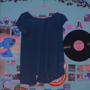 blue tee